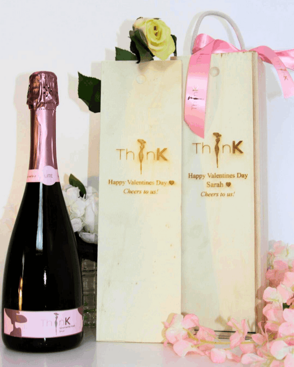 ThinK Bottle in ThinK Branded Wooden Box Valentine's Gift