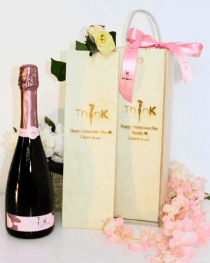 ThinK Bottle in ThinK Branded Wooden Box Valentine's Gift