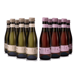 A PNG of multiple bottles of Organic Vegan Piccino Frizzante Prosecco & Sparkling Rosé