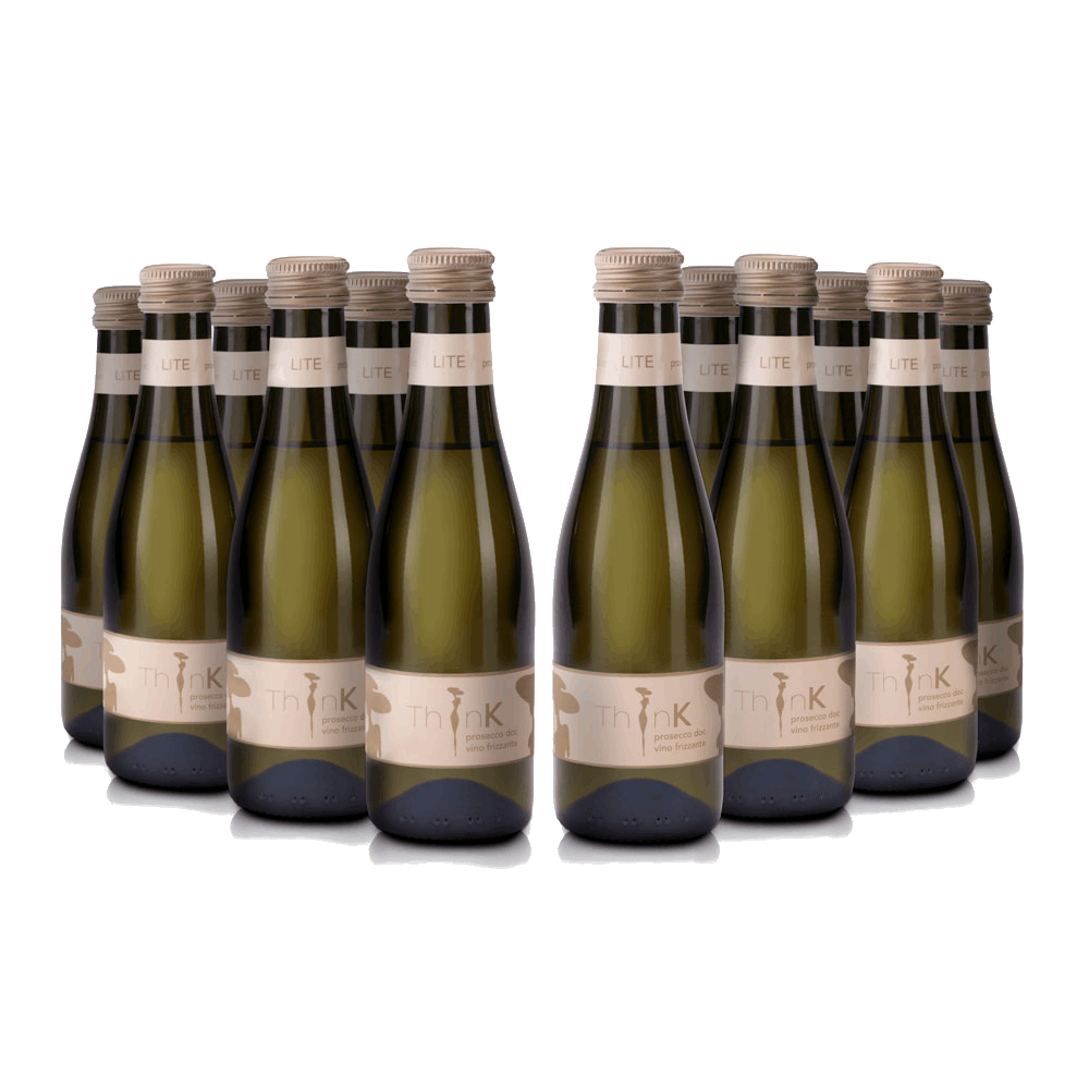 12 bottles of Organic Vegan Piccino Frizzante Prosecco from ThinK Wine