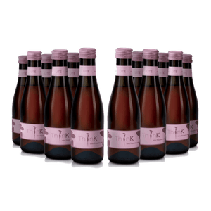 Multiple bottles of Organic Vegan Piccino Frizzante Sparkling Rosé